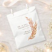 Sachets En Papier Mariage simple de branche orange (Coupé)