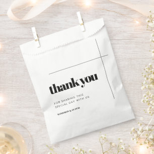 Sachets En Papier Mariage simple et élégant