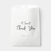 Sachets En Papier Mariage simple et élégant (Devant)