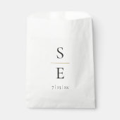 Sachets En Papier Mariage simple et élégant (Devant)