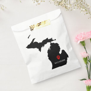 Sachets En Papier Mariage simple et élégant dans l'État du Michigan