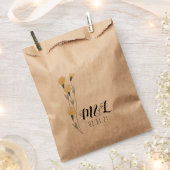 Sachets En Papier Mariage simple Fleur sauvage (Coupé)