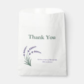 Sachets En Papier Mariage Simple Lavande (Devant)