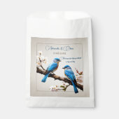 Sachets En Papier Mariage Spring Bluebirds (Devant)