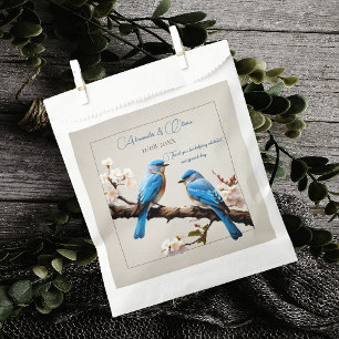 Sachets En Papier Mariage Spring Bluebirds
