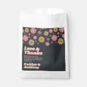 Sachets En Papier Mariage Super rétro de la puissance 70 (Devant)