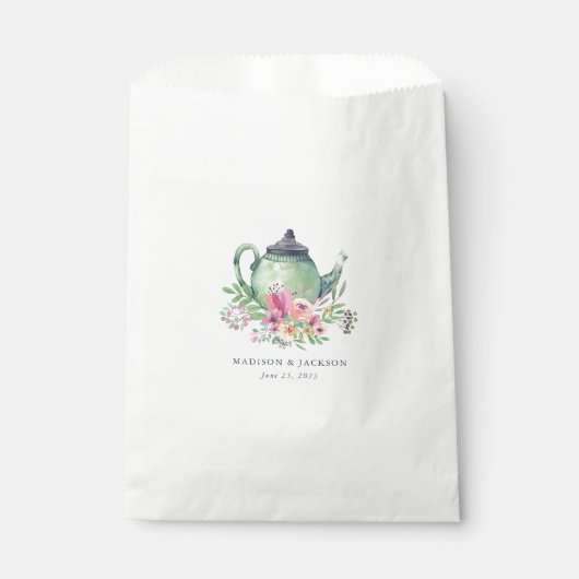 Sachets En Papier Mariage Teapot (Devant)