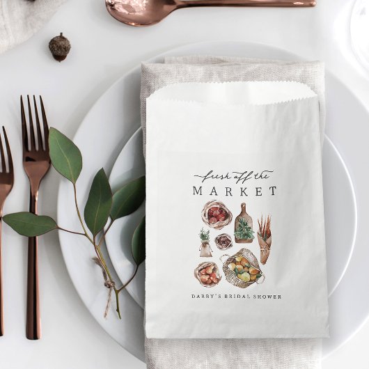 Sachets En Papier Mariage Thème Marché des Producteurs