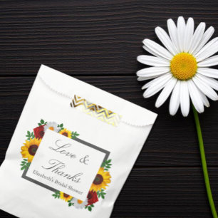 Sachets En Papier Mariage traditionnel floral Shower