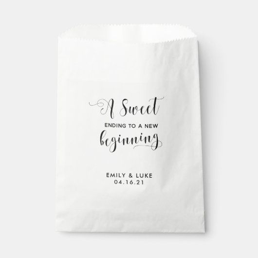 Sachets En Papier Mariage Traite Favoriser Sac, Bonbons, Cookie (Devant)