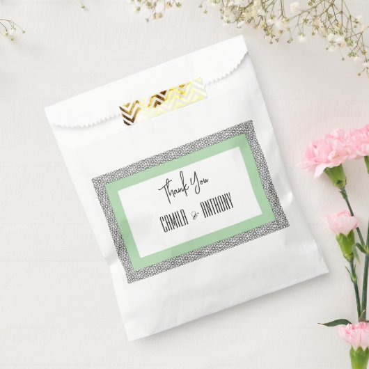 Sachets En Papier Mariage turquoise (Scellé)
