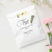 Sachets En Papier Mariage unique de défilement et de plume (Scellé)