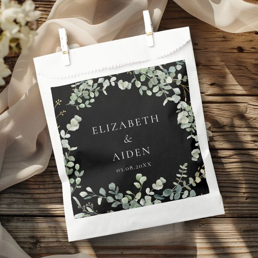 Sachets En Papier Mariage végétal Eucalyptus