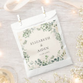 Sachets En Papier Mariage végétal Eucalyptus (Coupé)