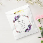 Sachets En Papier Mariage végétal violet floral (Scellé)