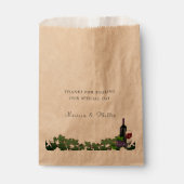 Sachets En Papier Mariage vinicole rustique (Devant)