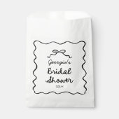 Sachets En Papier Mariage Whimsical Dessiné à la Main (Devant)