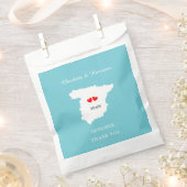 Sachets En Papier Mariages de destination à l'étranger Espagne RSVP (Coupé)