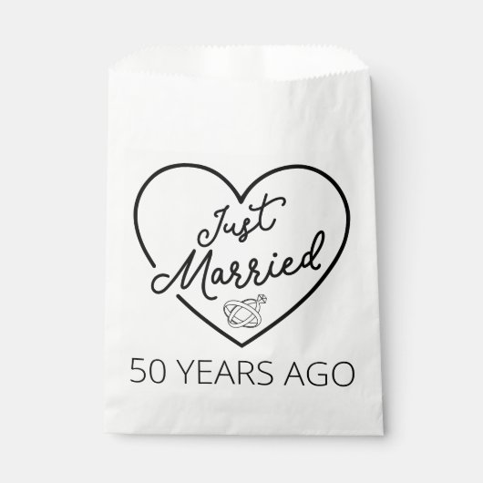 Sachets En Papier Marié Il Y A 50 Ans III (Devant)