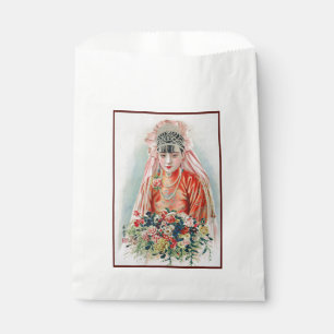 Sachets En Papier Mariée en rouge lors d'un mariage chinois à Shangh