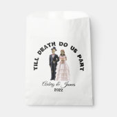 Sachets En Papier Mariée et Marié squelette Mariage d'Halloween (Devant)