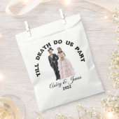Sachets En Papier Mariée et marié squelette Mariage Halloween (Coupé)