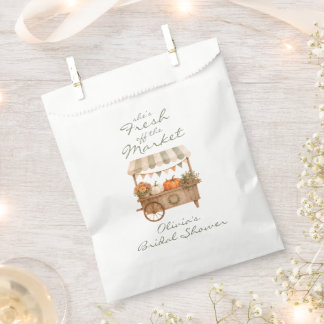 Sachets En Papier Mariée Shower de la Citrouille Fraîche du Marché