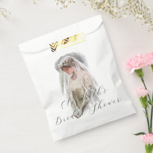 Sachets En Papier Mariée victorienne vintage avec Bible Harrison Fis