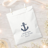 Sachets En Papier Marine Ancre Bleue Nautique Plage Mariage Faveur S (Coupé)