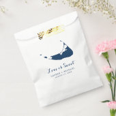 Sachets En Papier Marine Blue Nantucket Island Carte Mariage Favor S (Scellé)