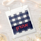 Sachets En Papier Marine plaid upsherin pour sac (Coupé)