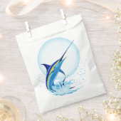 Sachets En Papier Marlin Bleu Jaillissant de l'Océan (Coupé)
