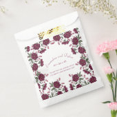 Sachets En Papier Maroon Rose Wedding (Scellé)