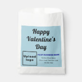 Sachets En Papier Marque commerciale bleu clair; Valentine; sac en p (Devant)