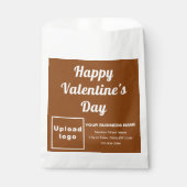 Sachets En Papier Marque commerciale Brown; Valentine; sac en papier (Devant)