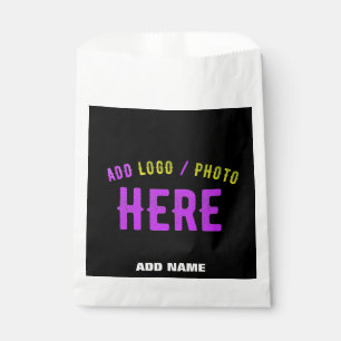 SACHETS EN PAPIER MARQUE VERIFIEE NOIRE PERSONNALISABLE MODERNE ET C