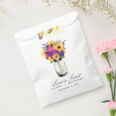 Sachets En Papier Mason Jar Daisies et tournesols | Faveurs (Scellé)