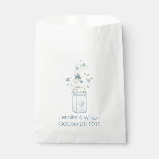 Sachets En Papier Mason Jar Mariage personnalisé Favor Sac