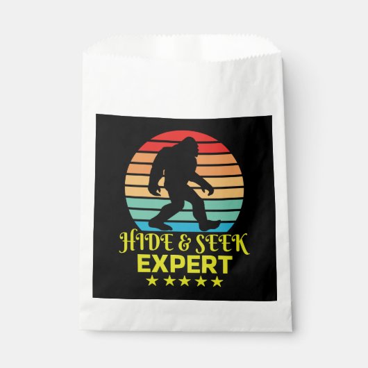 Sachets En Papier Masquer Et Chercher Expert Bigfoot Drôle (Devant)
