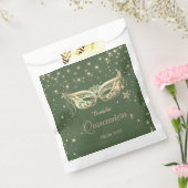 Sachets En Papier Masquerade, Étoiles Vertes Quinceañera (Scellé)