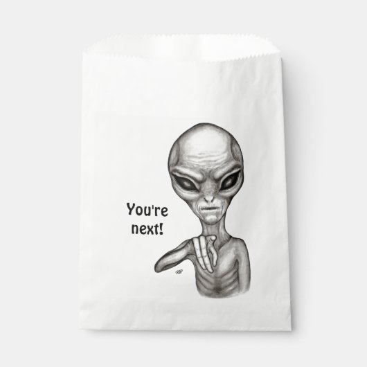 Sachets En Papier Mauvais Alien, Tu es le prochain ! (Devant)