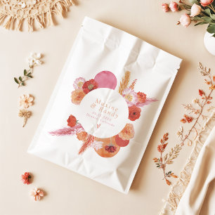 Sachets En Papier MAX Bold Fuchsia & Orange Floral Mariage