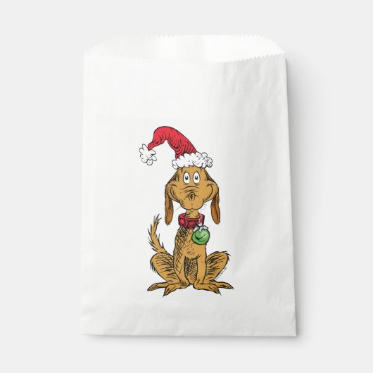 Sachets En Papier Max the Dog in Santa Hat (Devant)