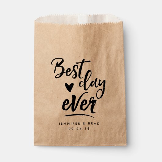 Sachets En Papier Meilleur Jour Favoriser Sac (Devant)