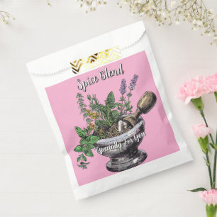 Sachets En Papier Mélange d'épices de jardin cadeau et favori d'herb