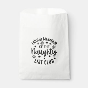 Sachets En Papier Membre fier du Club de la Liste Vilains Noël