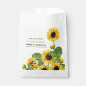 Sachets En Papier Mémorial funéraire pour les graines de tournesol (Devant)