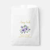 Sachets En Papier Memorial Pansy Seed Funeral  (Devant)