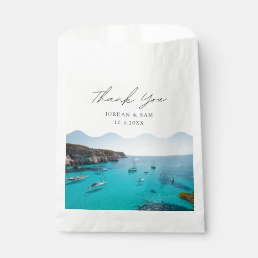 Sachets En Papier Menorca Espagne Mariage personnalisé (Devant)