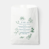 Sachets En Papier Menu Mariage manuscrit Dolce Vita (Devant)